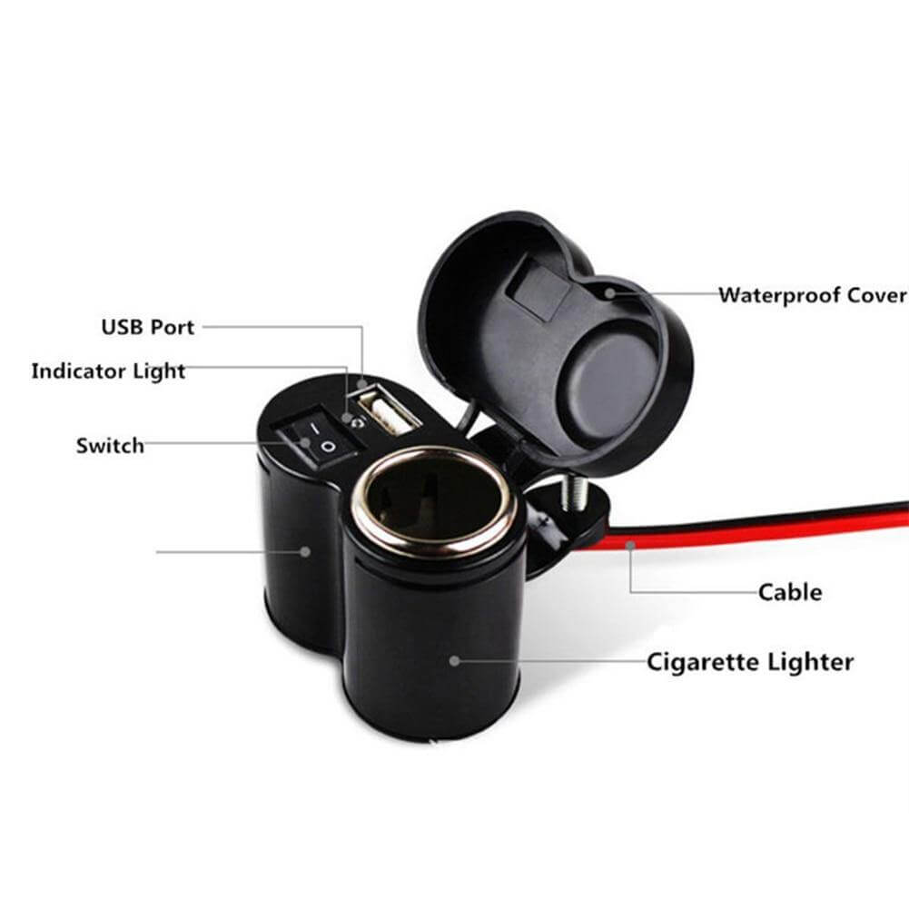 Motorcycle Waterproof USB Power Charging Port - MaviGadget