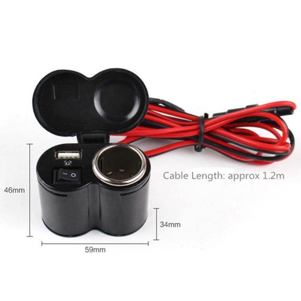 Motorcycle Waterproof USB Power Charging Port - MaviGadget