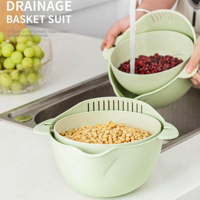 Multifunctional Double-Layer Drain Basket - MaviGadget