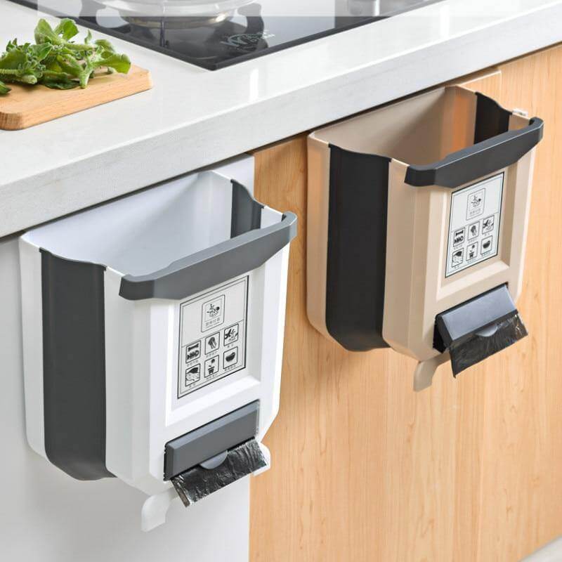 Foldable Cabinet Kitchen Trash Can - MaviGadget