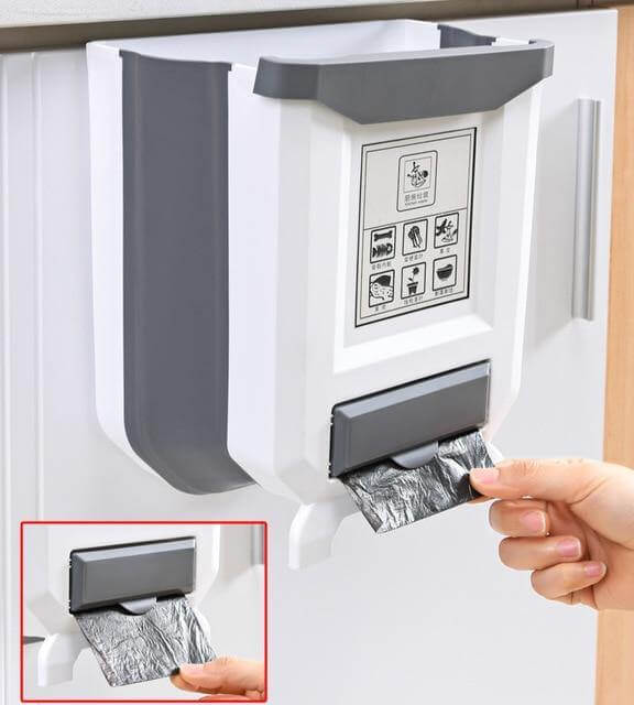 Foldable Cabinet Kitchen Trash Can - MaviGadget