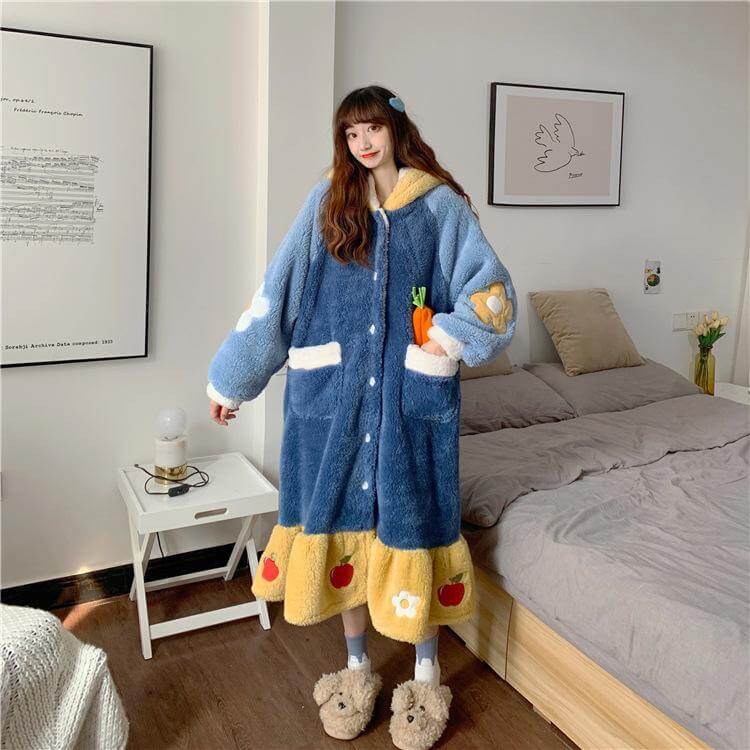 Colorful Princess Hooded Sleepwear for Women - MaviGadget