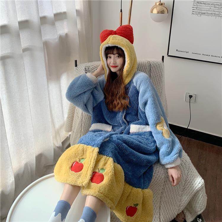 Colorful Princess Hooded Sleepwear for Women - MaviGadget
