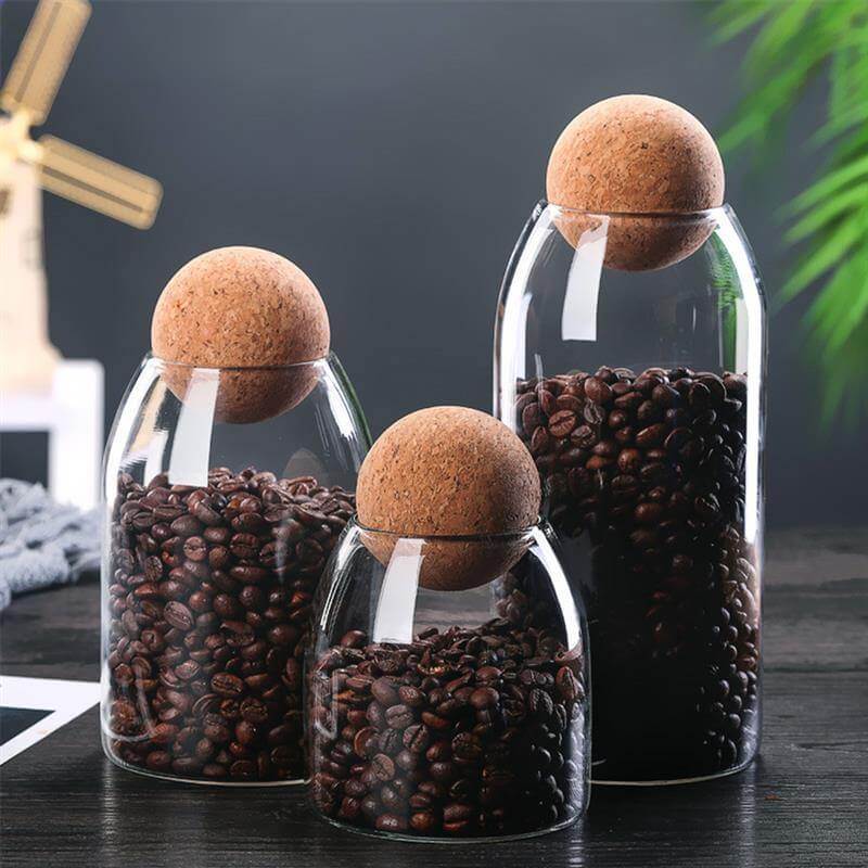Creative Glass Cork Storage Jar - MaviGadget