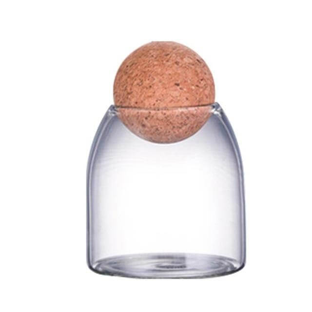 Creative Glass Cork Storage Jar - MaviGadget