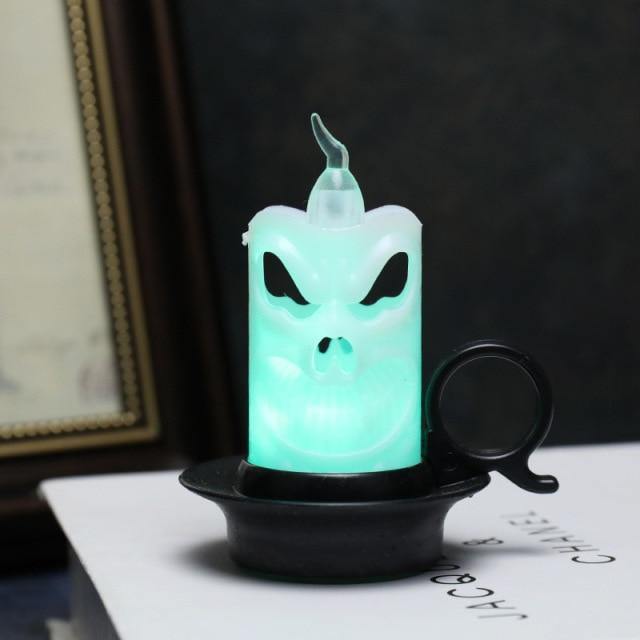 3D Pumpkin Skeleton Halloween Candle Lights - MaviGadget