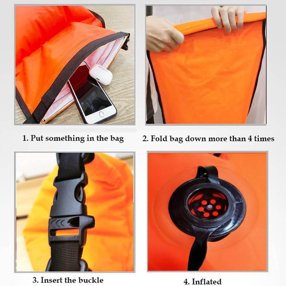 Inflatable Dry Swimming Floating Bag - MaviGadget