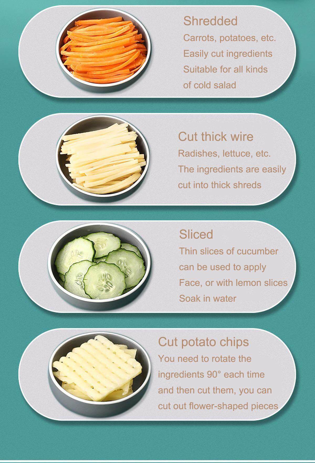 Multifunctional Pastel Vegetable Cutter - MaviGadget