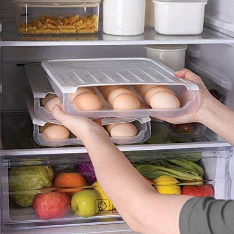 Creative Auto Roll Egg Storage Box - MaviGadget