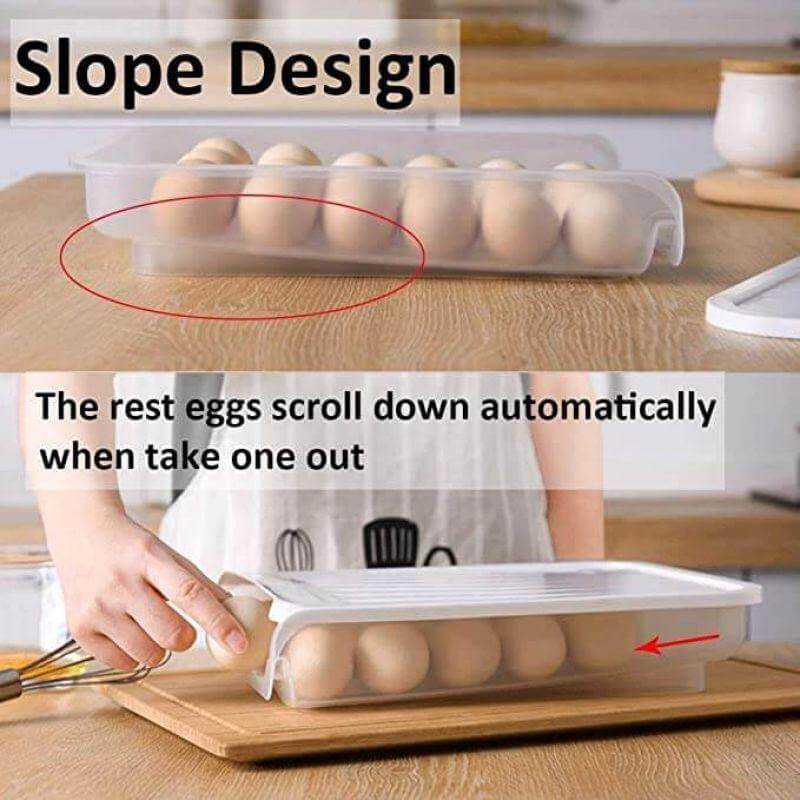 Creative Auto Roll Egg Storage Box - MaviGadget