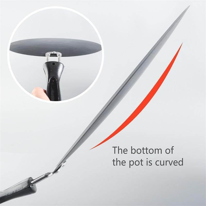Black Iron Round Non-stick Pancake Pan - MaviGadget