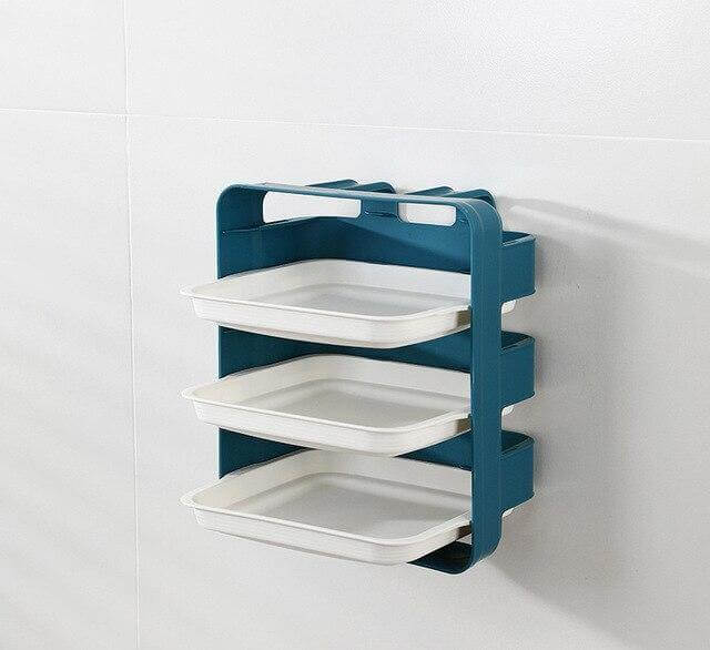 Wall-Mounted Space Saving Kitchen Organizer - MaviGadget