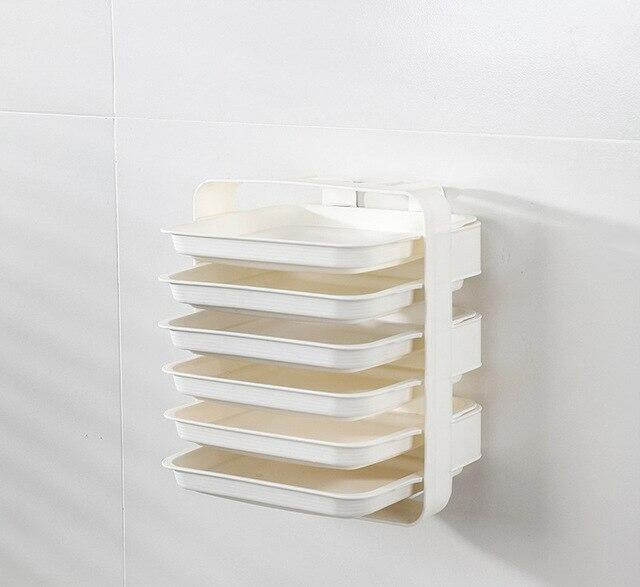 Wall-Mounted Space Saving Kitchen Organizer - MaviGadget