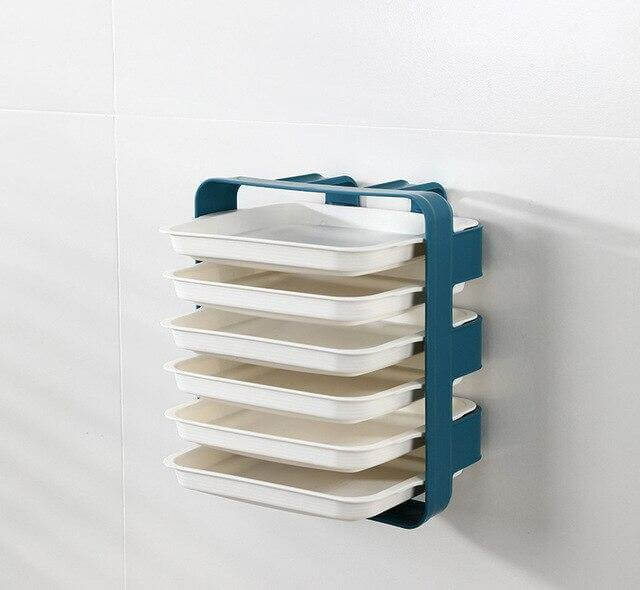 Wall-Mounted Space Saving Kitchen Organizer - MaviGadget
