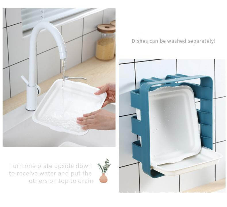 Wall-Mounted Space Saving Kitchen Organizer - MaviGadget