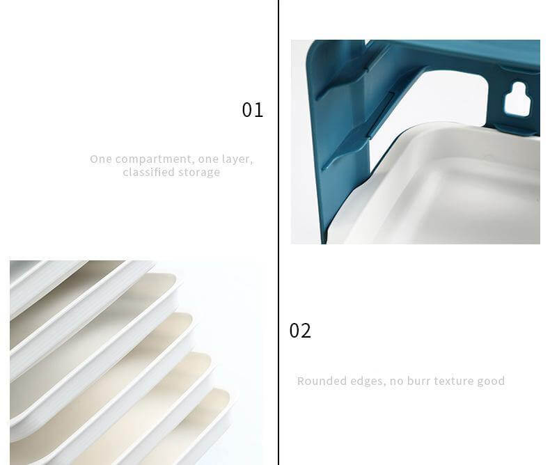 Wall-Mounted Space Saving Kitchen Organizer - MaviGadget