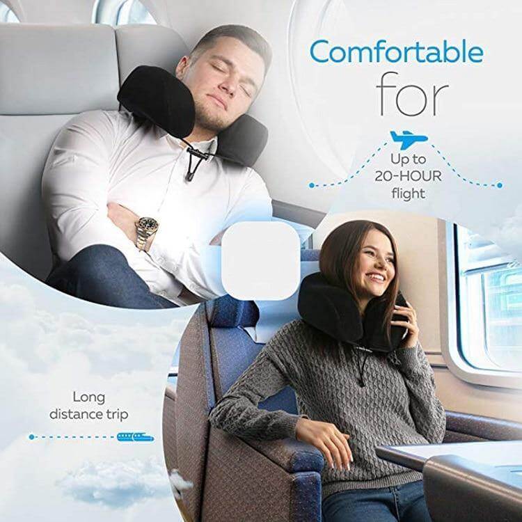 Shaped Soft Memory Foam Neck Pillow - MaviGadget