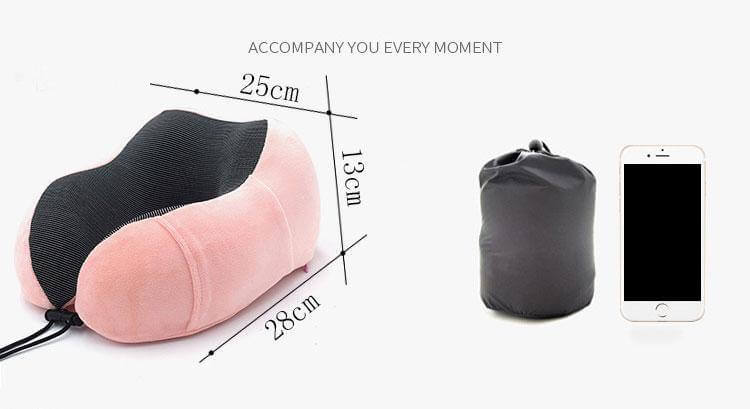 Shaped Soft Memory Foam Neck Pillow - MaviGadget