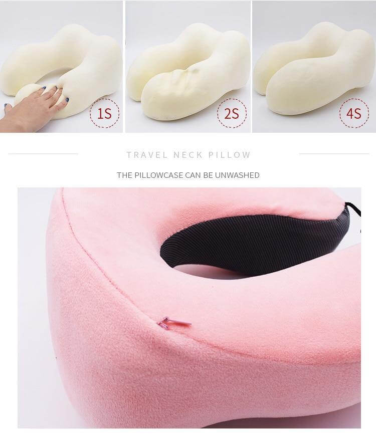 Shaped Soft Memory Foam Neck Pillow - MaviGadget