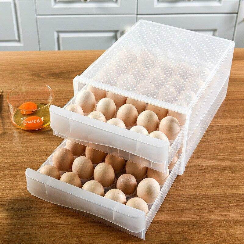 Transparent Egg Storage Drawer Container - MaviGadget