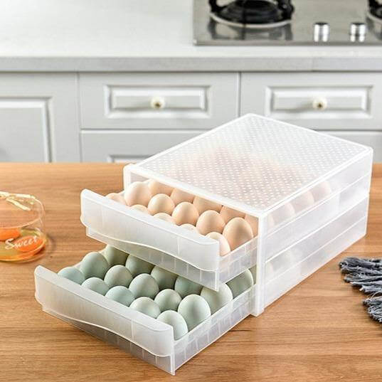 Transparent Egg Storage Drawer Container - MaviGadget