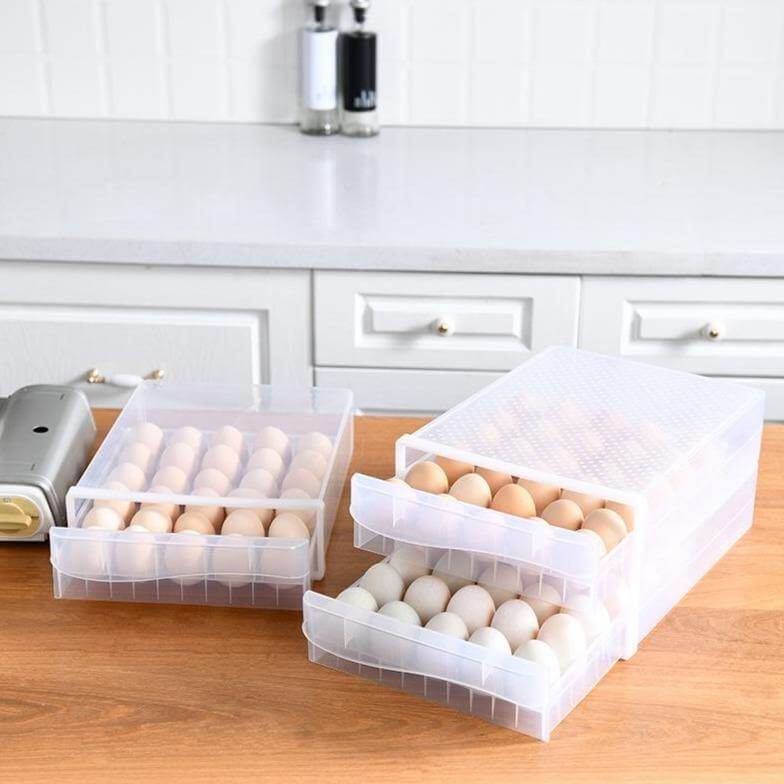 Transparent Egg Storage Drawer Container - MaviGadget