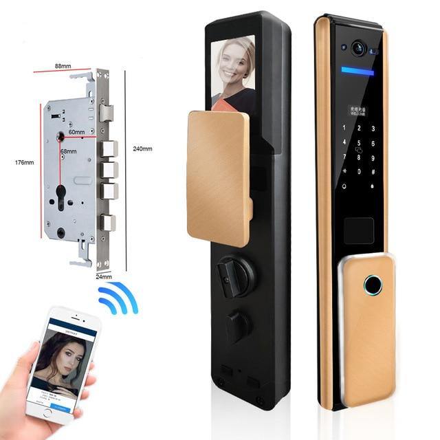Led Screen Fingerprint Secure Digital Door Lock - MaviGadget