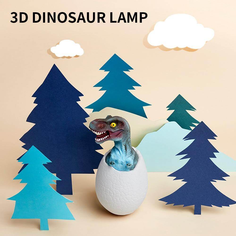 3D Dinosaur Egg Remote Control Colorful Bedside Light - MaviGadget