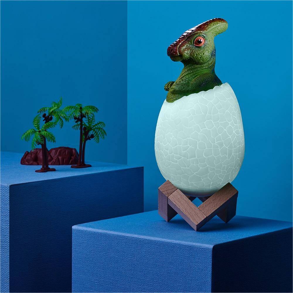 3D Dinosaur Egg Remote Control Colorful Bedside Light - MaviGadget