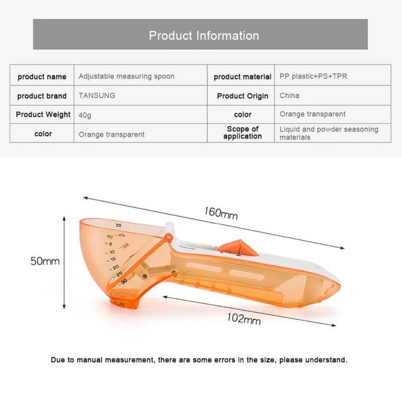 Adjustable Scale Seasoning Measuring Spoon - MaviGadget