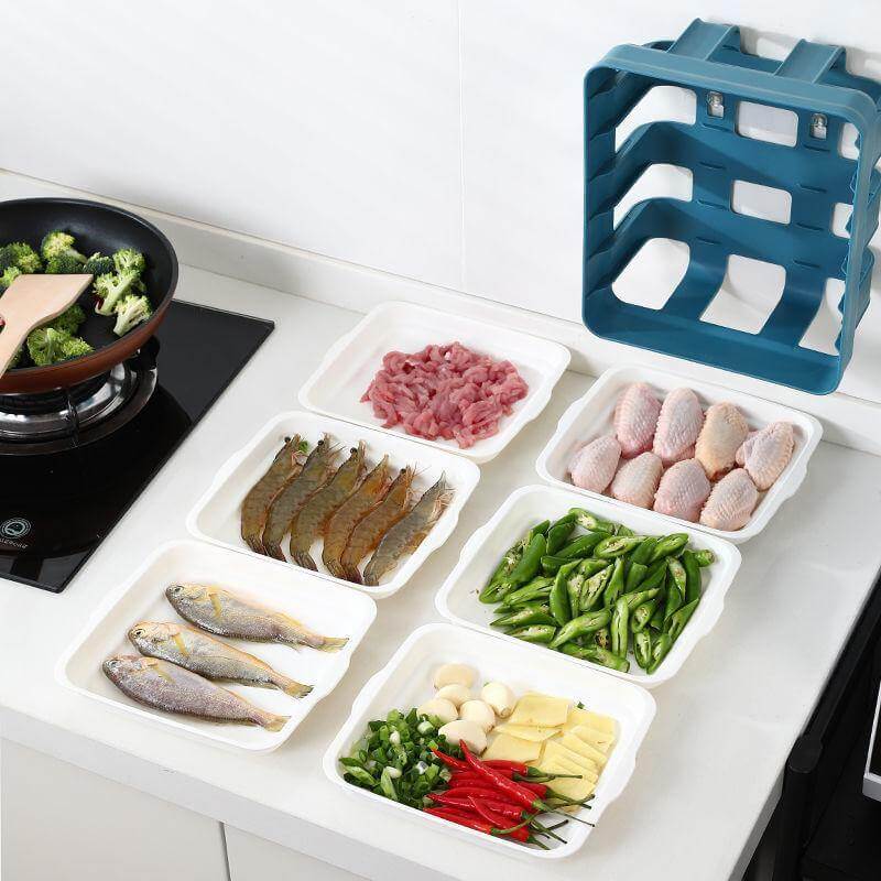 Wall-Mounted Multi Layer Kitchen Food Cooking Organizer - MaviGadget