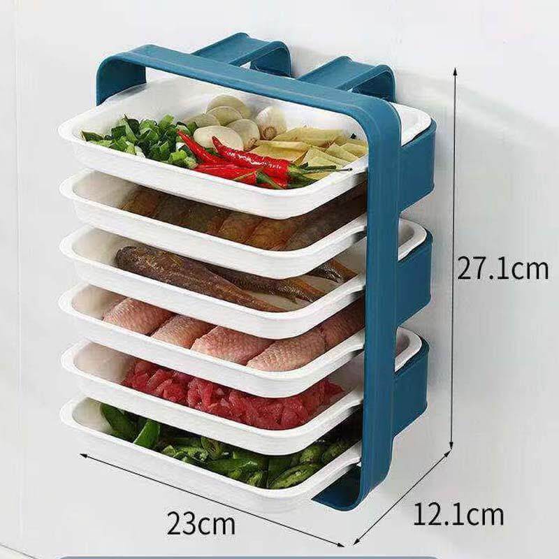 Wall-Mounted Multi Layer Kitchen Food Cooking Organizer - MaviGadget