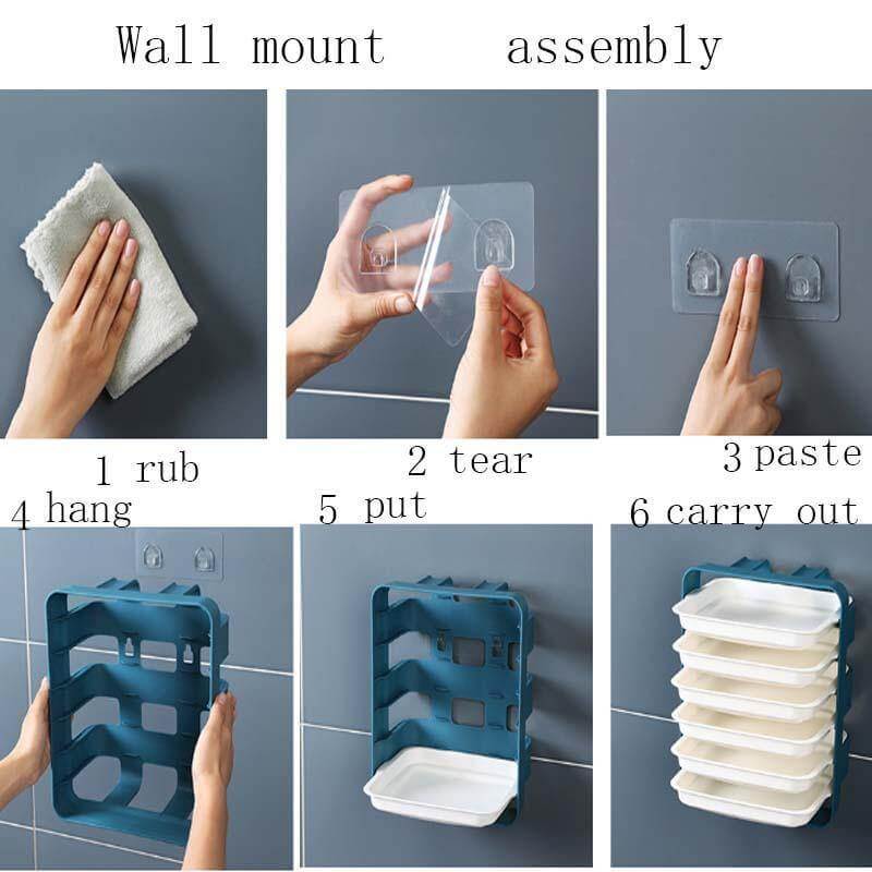 Wall-Mounted Multi Layer Kitchen Food Cooking Organizer - MaviGadget