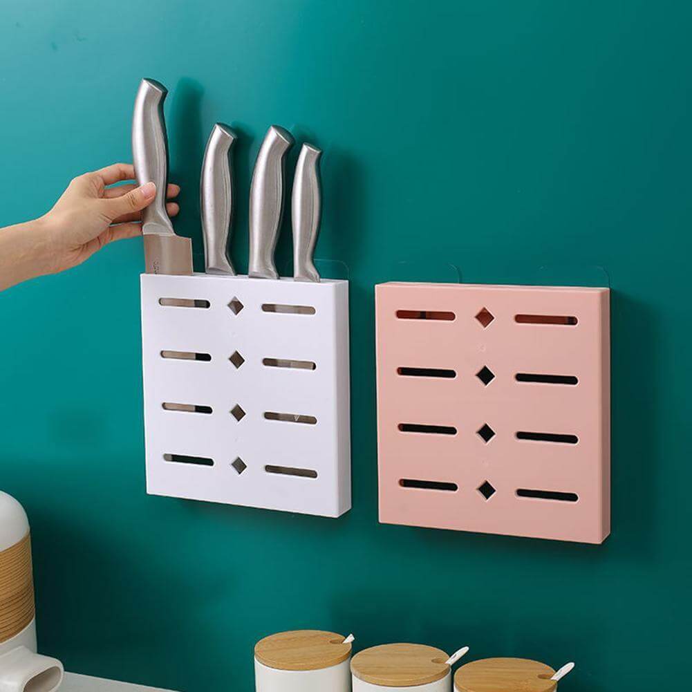 2PCS Square Pastel Mavi Wall-Mounted Knife Organizer - MaviGadget