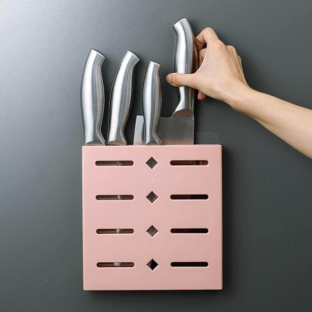 2PCS Square Pastel Mavi Wall-Mounted Knife Organizer - MaviGadget