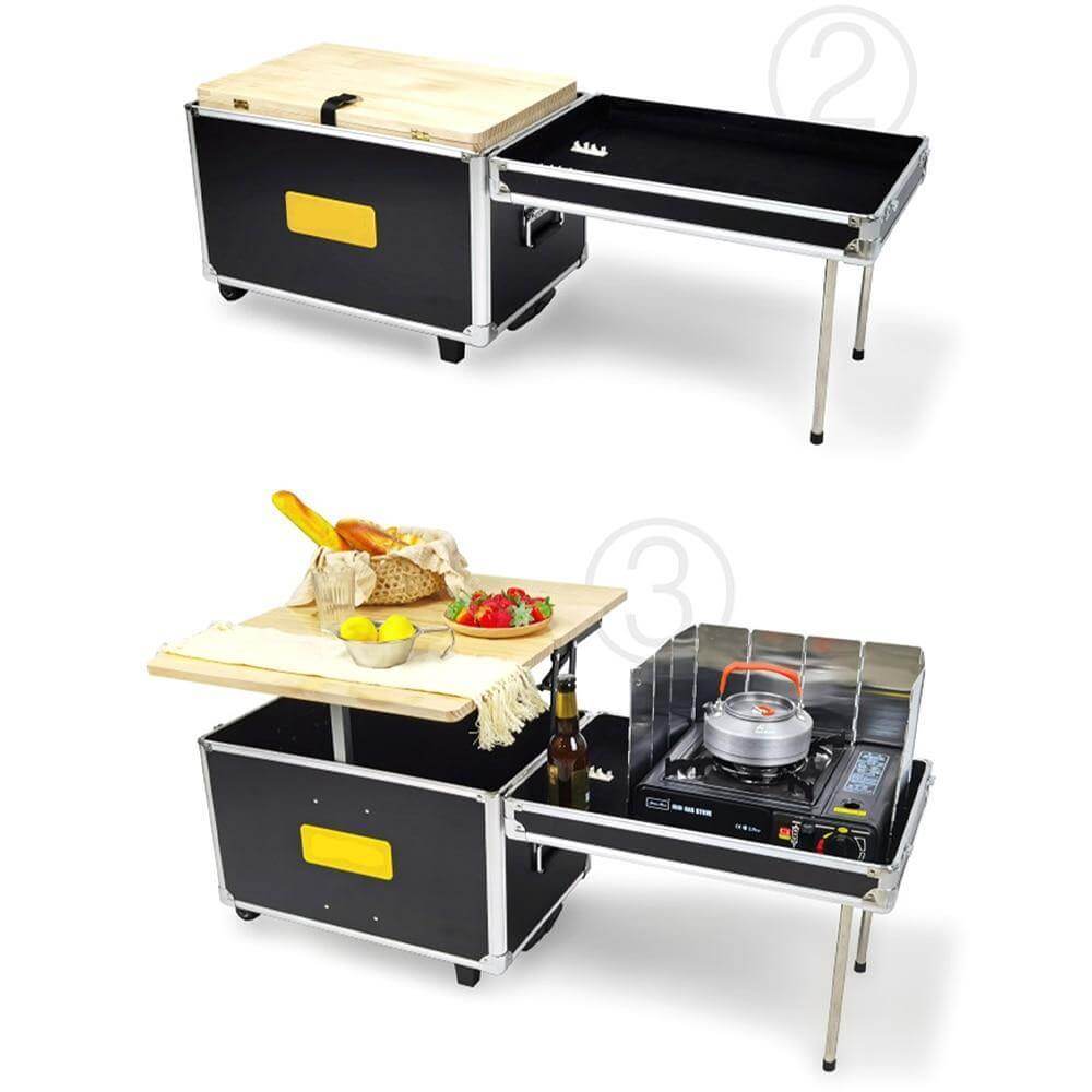Portable Foldable Outdoor Camping Cooking Kitchen Table - MaviGadget