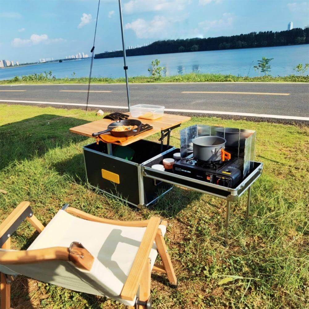 Portable Foldable Outdoor Camping Cooking Kitchen Table - MaviGadget