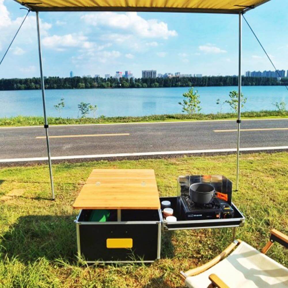 Portable Foldable Outdoor Camping Cooking Kitchen Table - MaviGadget