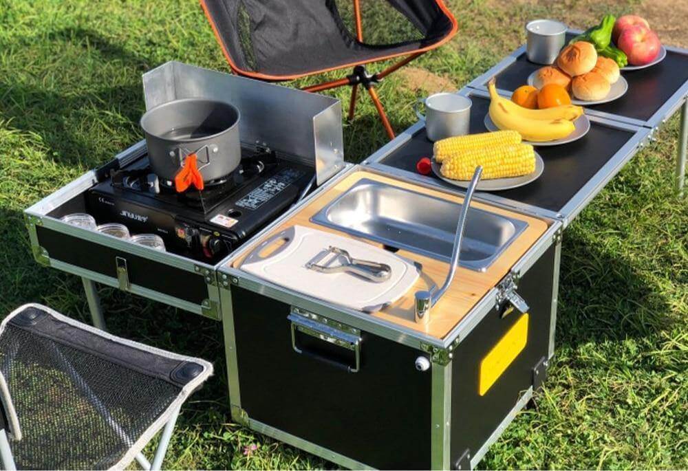 Portable Foldable Outdoor Camping Cooking Kitchen Table - MaviGadget