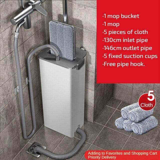 Easy Clean No Hand Dry Wet Lazy Mop - MaviGadget