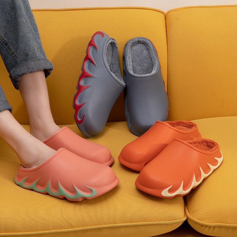 Stylish Anti-Slip Indoor Warm Plush Slipper - MaviGadget