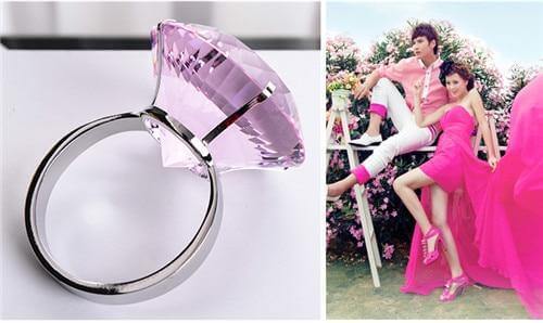 Transparent Giant Crystal Ring - MaviGadget