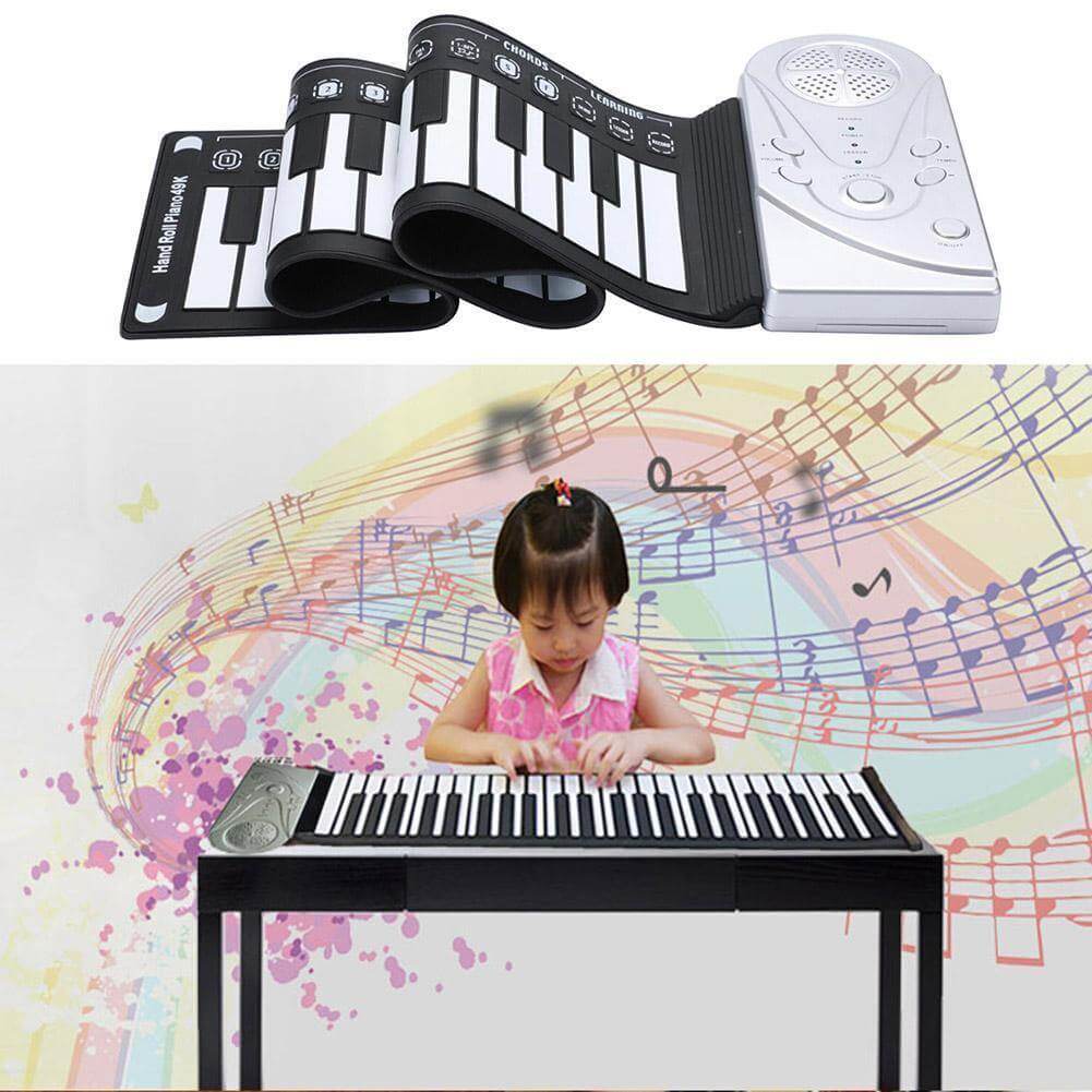 49-Key Portable Foldable Roll Up Piano - MaviGadget