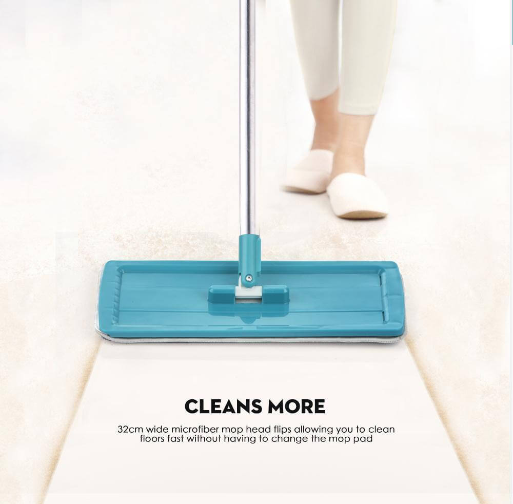 Flat Reusable Microfiber Washable Mop - MaviGadget