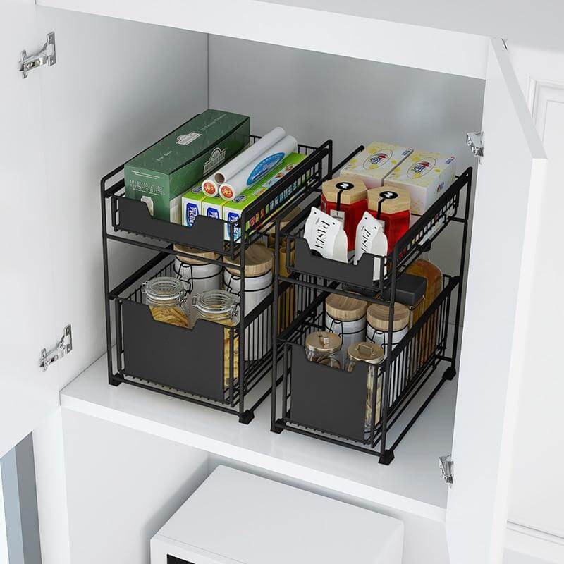 Iron Under Sink Organizer Storage Rack - MaviGadget