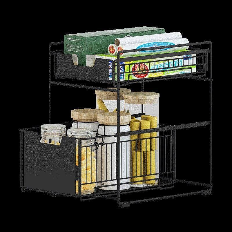 Iron Under Sink Organizer Storage Rack - MaviGadget