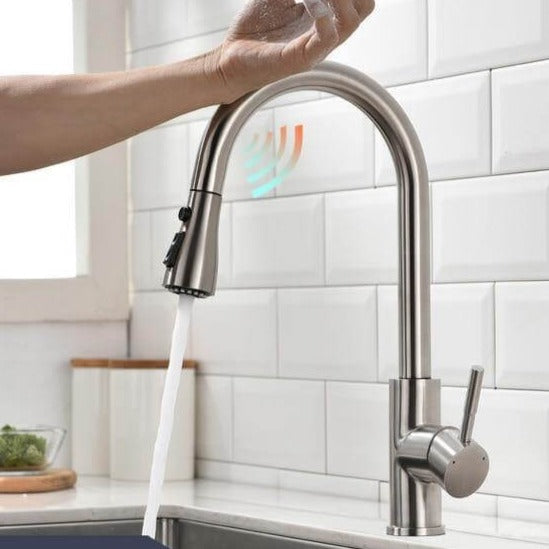 Smart Assistive Touch Control Kitchen Faucet - MaviGadget