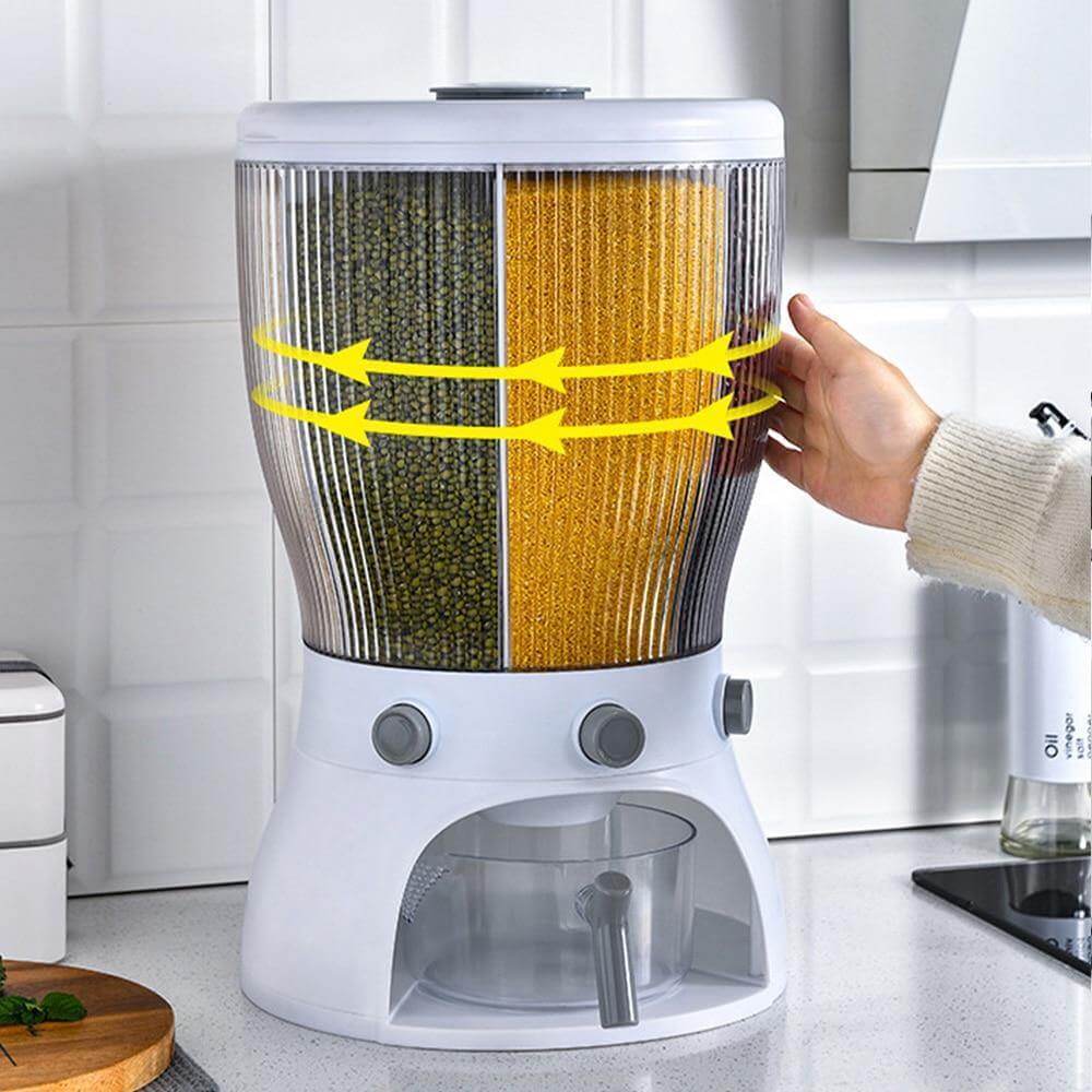Rotatable Multifunctional Grain Storage Organizer - MaviGadget