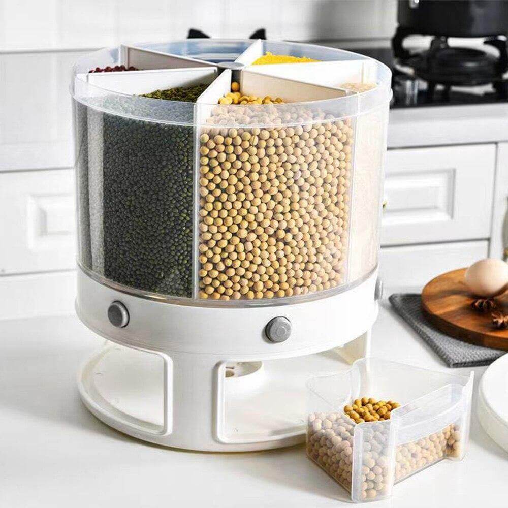 Rotatable Multifunctional Grain Storage Organizer - MaviGadget