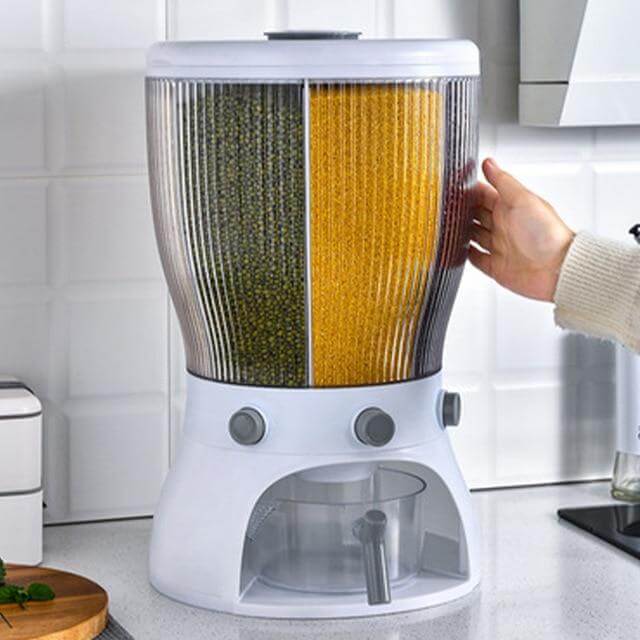 Rotatable Multifunctional Grain Storage Organizer - MaviGadget